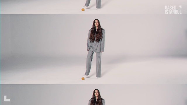 Video Reference: Joint, Outerwear, Shoulder, White, Leg, Neck, Flash photography, Sleeve, Gesture, Waist