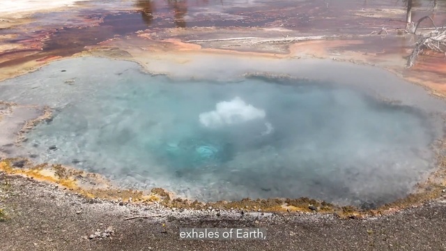 Video Reference: Water, Liquid, Azure, Natural landscape, Fluid, Hot spring, Geyser, Spring, Body of water, Watercourse
