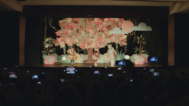 Video Reference: Plant, Textile, Interior design, Curtain, Entertainment, Flower, Wall, Performing arts, Art, Projection screen