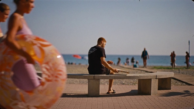 Video Reference: Water, Sky, People on beach, Shorts, Travel, Happy, Fun, Beach, Horizon, Wood
