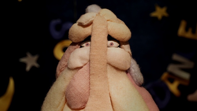 Video Reference: Hand, Gesture, Fawn, Nail, Thumb, Stuffed toy, Human leg, Foot, Art, Comfort