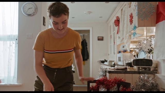 Video Reference: Sleeve, Waist, Window, Clock, Kitchen, T-shirt, Fun, Countertop, Trunk, Elbow