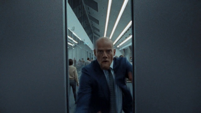 Video Reference: Blazer, Suit, Glass, Event, Engineering, White-collar worker, City, Tie, Automotive design, Public transport