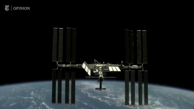 Video Reference: Water, City, Space, Satellite, Font, Space station, Darkness, Winter, Electric blue, Metal