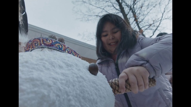 Video Reference: Hand, Sky, Eye, Smile, Plant, Snow, Gesture, Tree, Happy, Freezing
