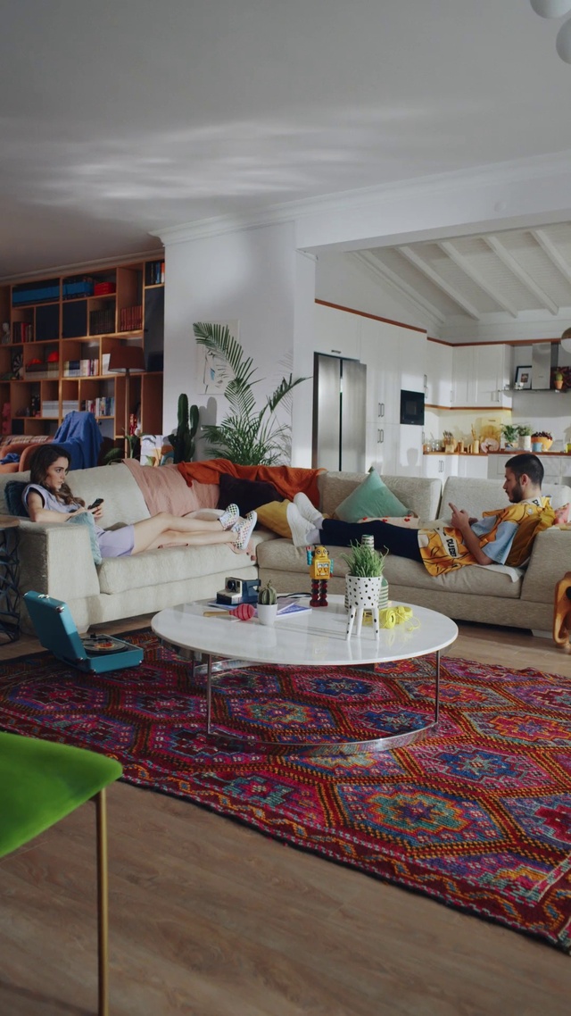 Video Reference: Table, Furniture, Property, Couch, Picture frame, Plant, Comfort, Houseplant, Living room, studio couch