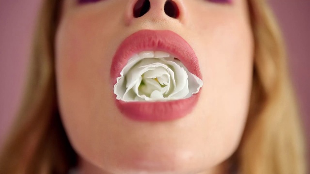 Video Reference: Nose, Cheek, Skin, Lip, Eyelash, Mouth, Petal, Fruit, Neck, Jaw