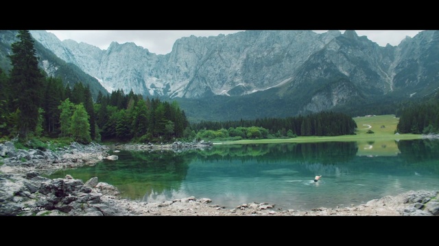 Video Reference: Water, Plant, Mountain, Sky, Cloud, Green, Natural landscape, Natural environment, Tree, Lake