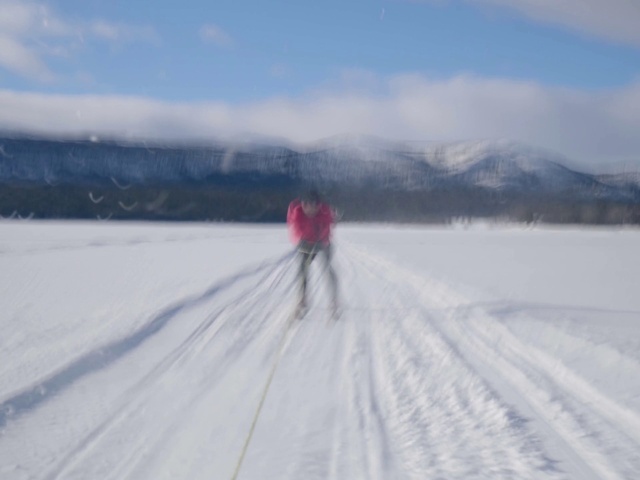 Video Reference: Sky, Cloud, Snow, Mountain, Slope, Outdoor recreation, Terrain, Ski Equipment, Tree, Ice cap