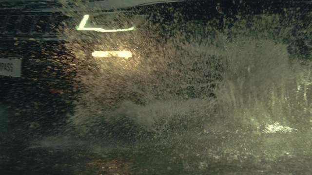 Video Reference: Water, Atmospheric phenomenon, Asphalt, Automotive lighting, Road surface, Tints and shades, Liquid, Auto part, Metal, Event