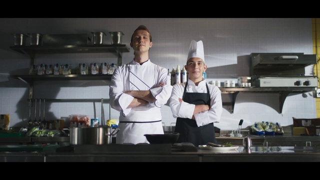 Video Reference: Chefs uniform, Chef, Kitchen, Chief cook, Tableware, Hat, Cooking, Cook, Service, Gas