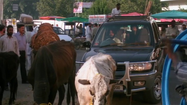 Video Reference: Car, Vehicle, Tire, Motor vehicle, Working animal, Wheel, Mode of transport, Automotive carrying rack, Automotive exterior, Road