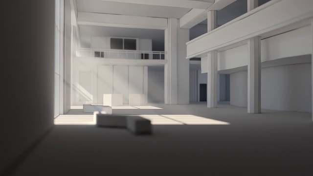 Video Reference: Fixture, Rectangle, Interior design, Grey, Floor, Flooring, Tints and shades, Composite material, Shade, Facade