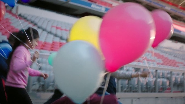 Video Reference: Balloon, Lighting, Pink, Party supply, Recreation, Magenta, Event, Leisure, Fun, Happy