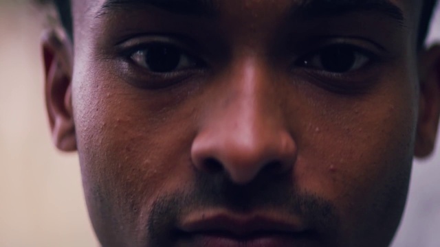 Video Reference: Nose, Cheek, Eyebrow, Eyelash, Jaw, Iris, Ear, Beard, Facial hair, Flash photography