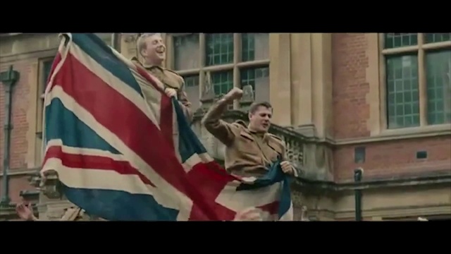 Video Reference: Window, Gesture, Flag, Flag of the united states, Event, Street fashion, Fun, Vintage clothing, Facade, Uniform