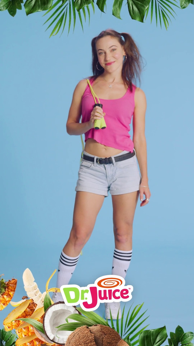 Video Reference: Clothing, Shorts, Sleeve, Thigh, Waist, Happy, jean short, T-shirt, Knee, Summer