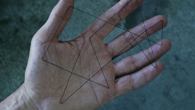 Video Reference: Gesture, Finger, Thumb, Nail, Nerve, Plant, Close-up, Wrist, Electric blue, Pattern