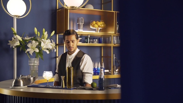 Video Reference: Plant, Table, Yellow, Barware, Houseplant, Drinkware, Event, Flowerpot, Electric blue, Vase