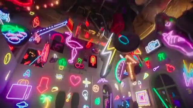 Video Reference: Purple, Entertainment, Visual effect lighting, Font, Recreation, Magenta, Neon, Event, Fun, Games