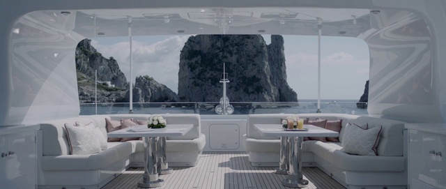 Video Reference: Sky, Plant, Window, Building, Interior design, Table, Cloud, Couch, Outdoor furniture, Living room