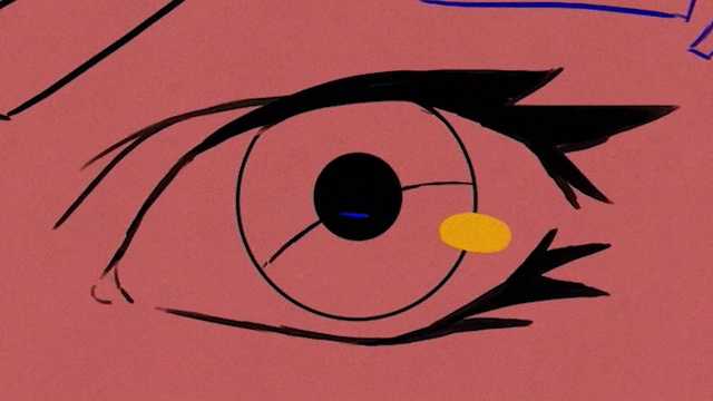 Video Reference: Nose, Head, Eye, Eyebrow, Human body, Eyelash, Iris, Art, Cartoon, Painting