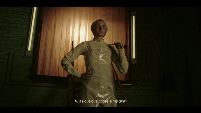 Video Reference: Flash photography, Sleeve, Fashion design, Darkness, Personal protective equipment, Fictional character, Room, Night, Fun, Pc game