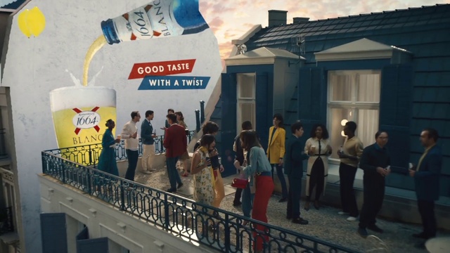 Video Reference: Building, Window, Leisure, Event, Crowd, House, Suit, Advertising, Logo, Facade