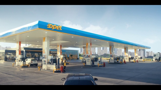 Video Reference: Sky, Cloud, Filling station, Gas pump, Shade, Gasoline, Asphalt, Fuel, Gas, Composite material