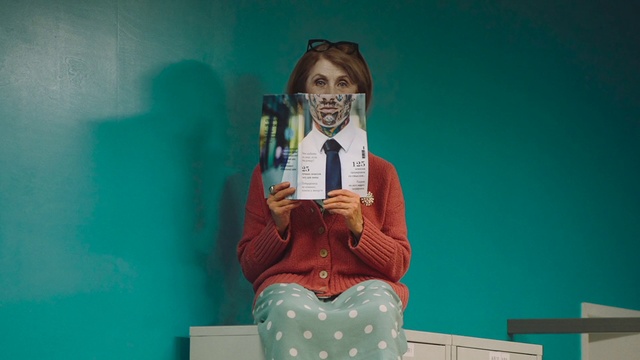 Video Reference: Green, Art, Headgear, Beard, Facial hair, Eyewear, Sitting, Illustration, Moustache, Visual arts