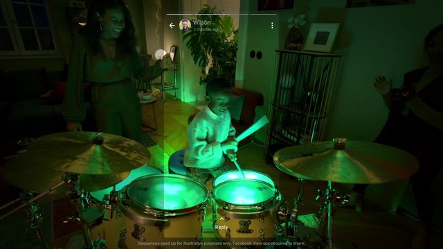 Video Reference: Membranophone, Idiophone, Musical instrument, Drum, Musician, Green, Drumhead, Cymbal, Musical instrument accessory, Music