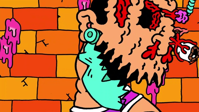 Video Reference: Facial expression, Cartoon, Mouth, Organ, Orange, Organism, Font, Gesture, Art, Yellow