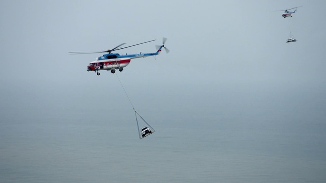 Video Reference: Helicopter, Vehicle, Rotorcraft, Aircraft, Helicopter rotor, Aviation, Air travel, Water, Flight, Sky