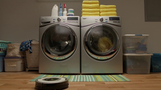 Video Reference: Laundry room, Clothes dryer, Washing machine, Laundry, Home appliance, Automotive tire, Fixture, Automotive design, Gas, Major appliance