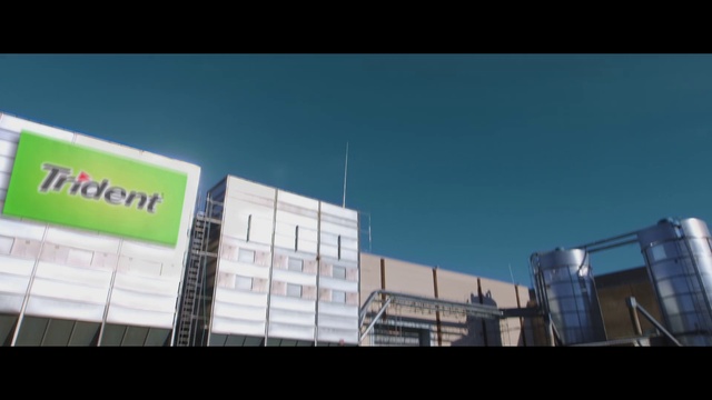 Video Reference: Sky, Building, Rectangle, Font, Urban design, Window, Facade, City, Commercial building, Glass