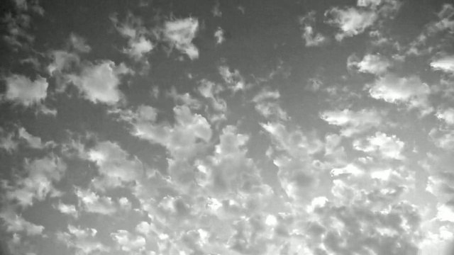Video Reference: Cloud, Sky, Atmosphere, Water, Grey, Cumulus, Black-and-white, Font, Tints and shades, Monochrome photography