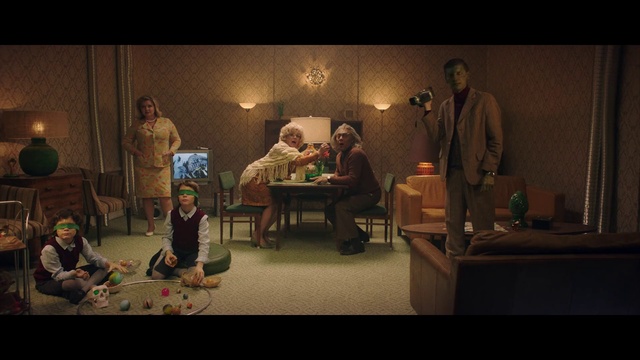 Video Reference: Furniture, Table, Fashion, Performing arts, Adaptation, Entertainment, Fun, Chair, Event, Suit