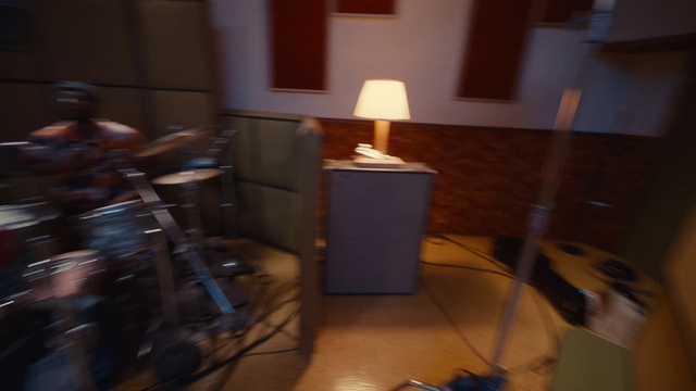 Video Reference: Wood, Table, Floor, Flooring, Lamp, Hardwood, Building, Tints and shades, Audio equipment, Laminate flooring