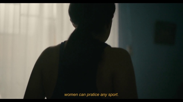 Video Reference: Human body, Neck, Jaw, Sleeve, Flash photography, Font, Darkness, Art, Backlighting, Monochrome photography