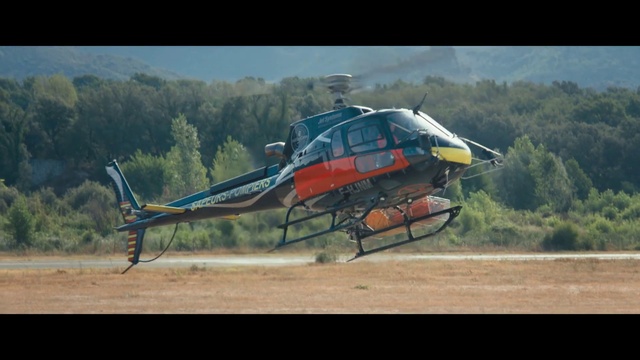 Video Reference: Aircraft, Helicopter, Rotorcraft, Helicopter rotor, Aviation, Aerospace manufacturer, Vehicle, Sky, Tree, Air travel