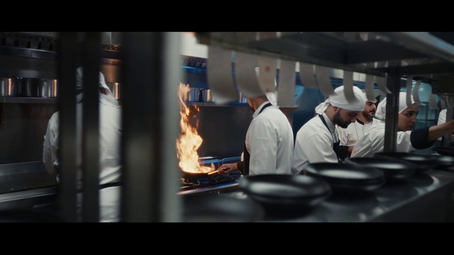 Video Reference: Chef, Cooking, Gas, Automotive design, Service, Event, Engineering, Cook, Chief cook, Hat