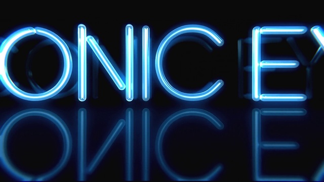 Video Reference: Light, Azure, Black, Visual effect lighting, Font, Electronic signage, Gas, Electric blue, Neon, Technology