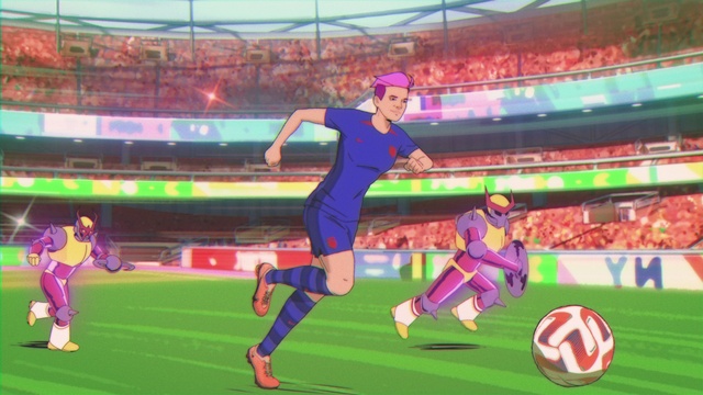 Video Reference: Soccer, Sports equipment, Football, Player, Ball game, Soccer ball, Grass, Competition event, Fan, Sports