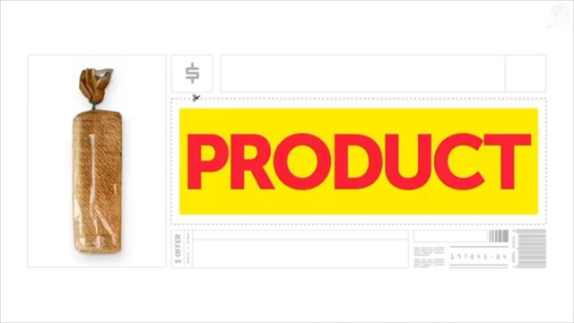Video Reference: product, packaging, label, mockup, template, design, branding, typography, white background, package, price tag, retail, advertising