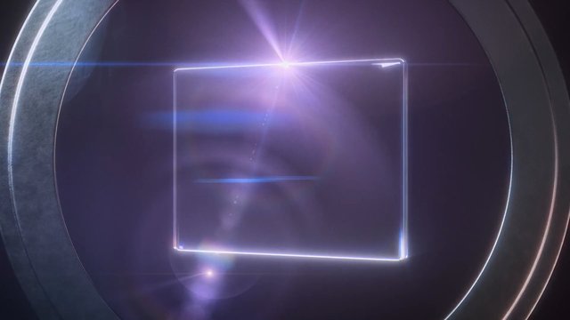 Video Reference: abstract, glow, lens flare, purple, metallic, circle, square, futuristic, sci-fi, graphic, background, light, minimal, geometric, transparent, dark