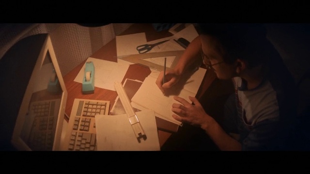 Video Reference: Gesture, Flash photography, Art, Wood, Font, Tints and shades, Post-it note, Space, Nail, Darkness