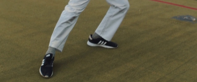 Video Reference: Clothing, Footwear, Jeans, Leg, Dress, Shorts, Knee, Thigh, Grey, Flooring