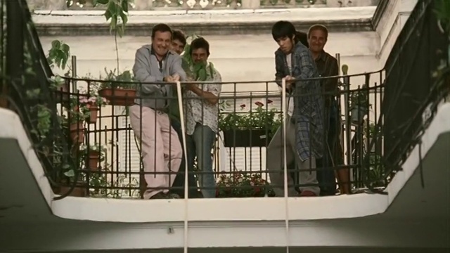 Video Reference: Plant, Building, Fence, Baluster, Smile, Facade, Handrail, Event, Metal, Glass