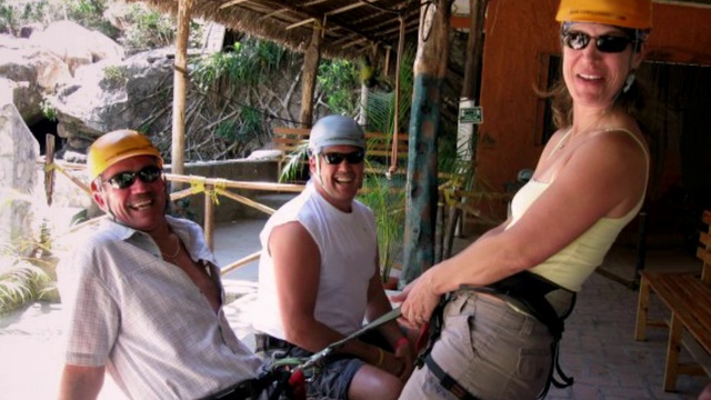 Video Reference: Smile, Shorts, Sunglasses, Outdoor recreation, Goggles, Headgear, Wood, Leisure, Tree, Recreation