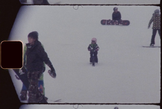 Video Reference: Rectangle, Gesture, Font, Slope, Wall, Magenta, Snow, Communication Device, Tints and shades, Technology